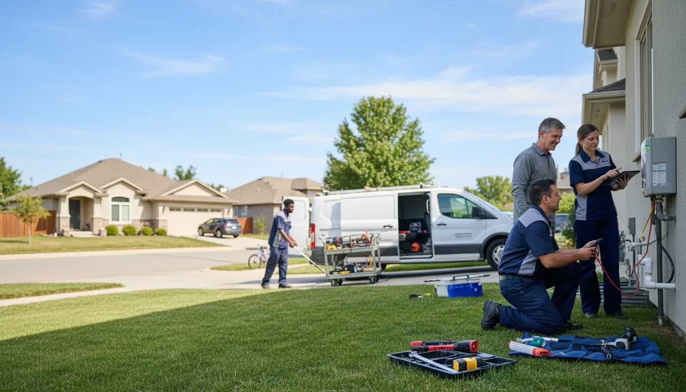 Tankless water heater service in Morrison, OK